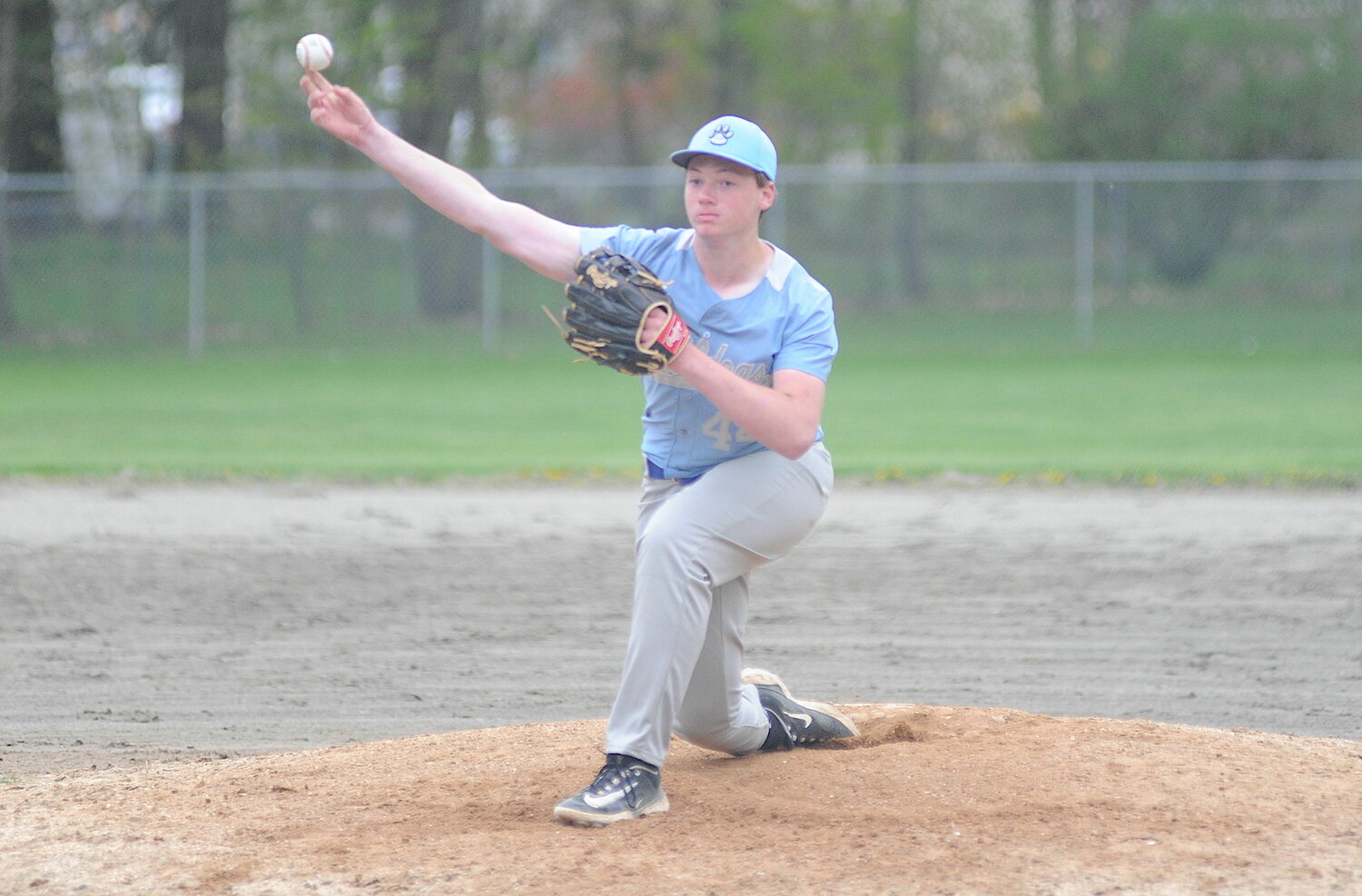 Sullivan West’s pitcher Brandon Haas threw a 6-hitter, and fanned 8...